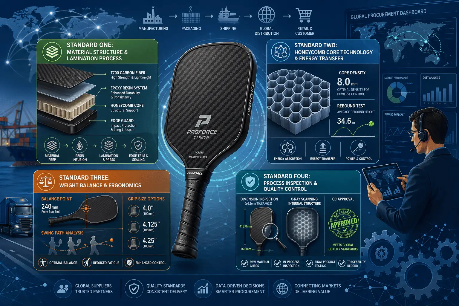 OEM pickleball paddle