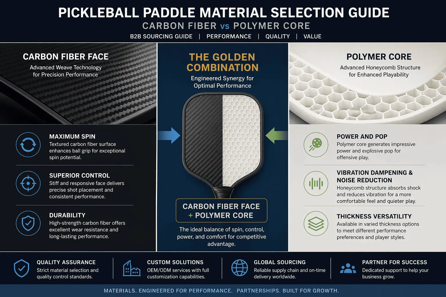 pickleball paddle material