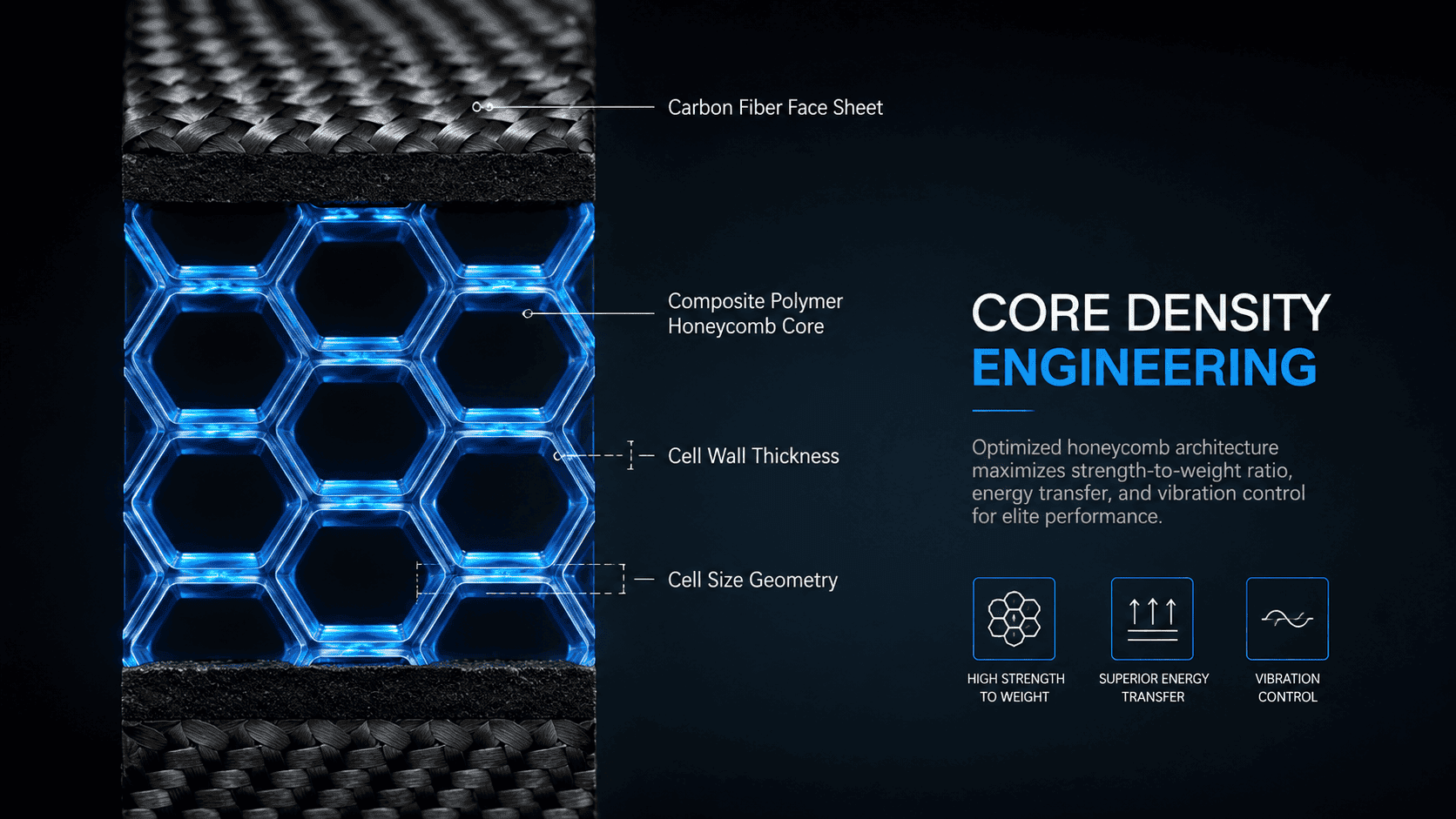 Core Density Engineering: How Honeycomb Cell Geometry Determines Paddle Power and Control