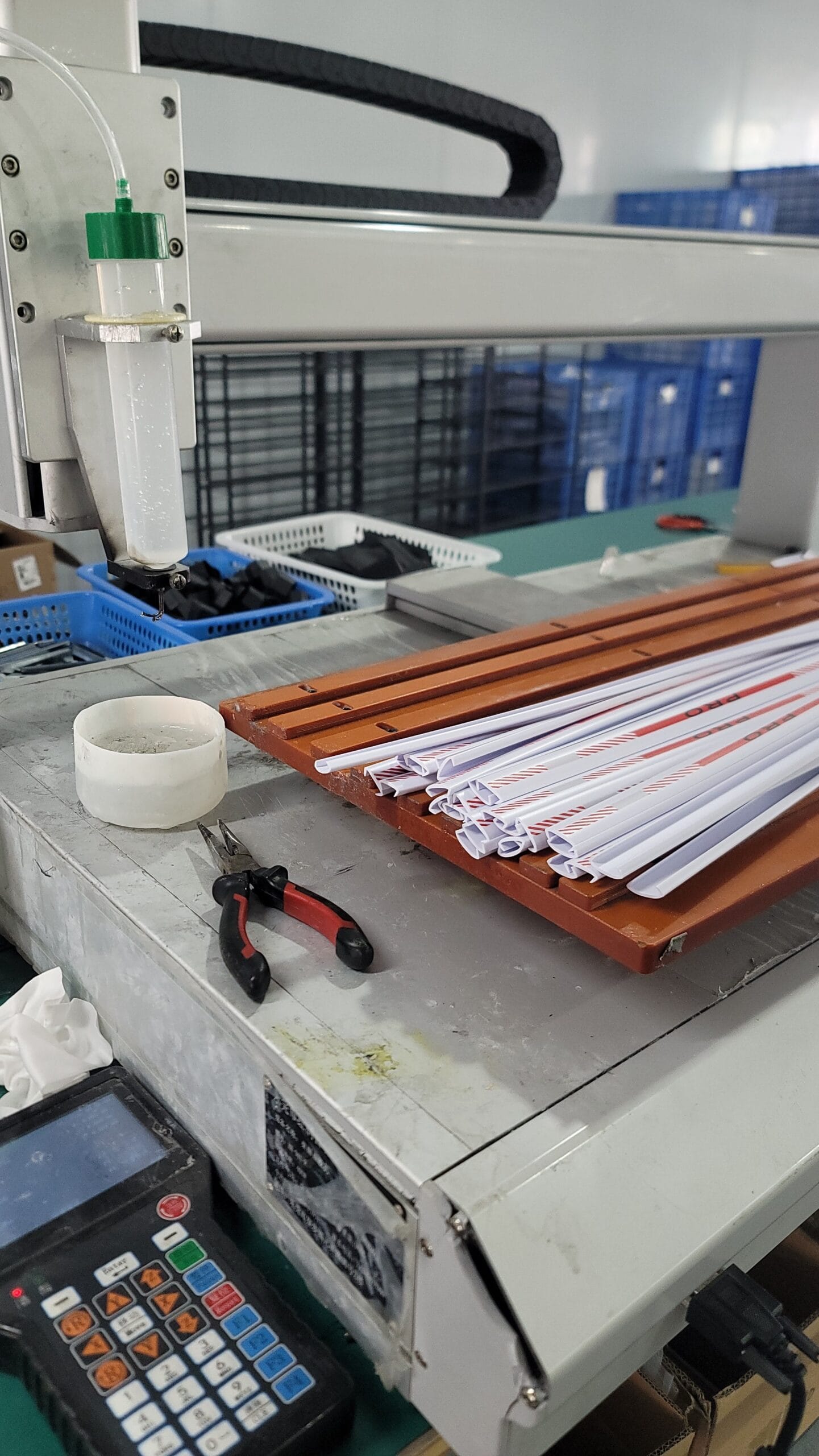Pickleball paddle edge trimming and finishing process