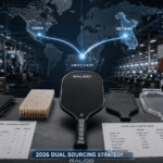 China vs Vietnam pickleball paddle OEM sourcing strategy with carbon fiber manufacturing and tariff comparison