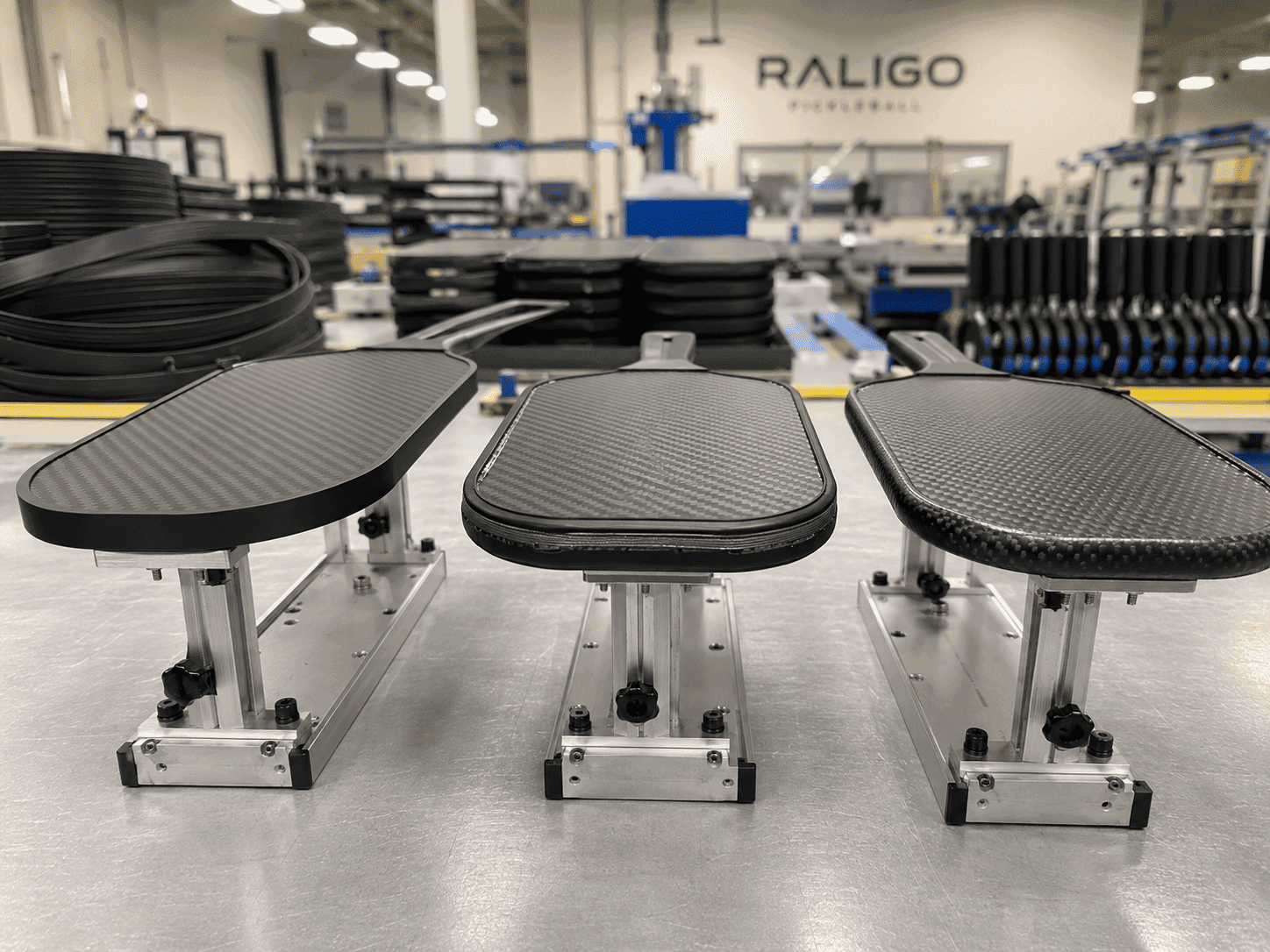 OEM production comparison of fused edge guard, adhesive-bonded edge guard, and thermoformed unibody paddle edge construction