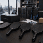 Carbon fiber pickleball paddles prepared for German and DACH import with customs documents and OEM packaging