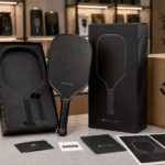 Retail-ready carbon fiber pickleball paddle packaging with EVA insert, branded retail box, and master carton for private label brands