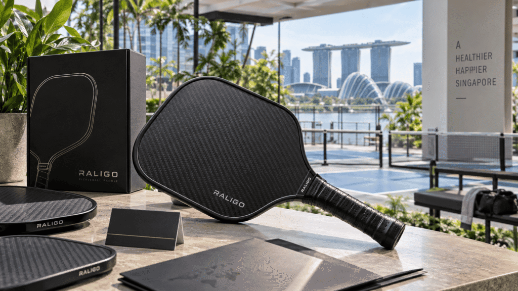 Singapore Pickleball Paddle Import and Wholesale Sourcing Guide Singapore-spec carbon fiber pickleball paddle with honeycomb core, moisture-resistant grip, and humid-climate construction features